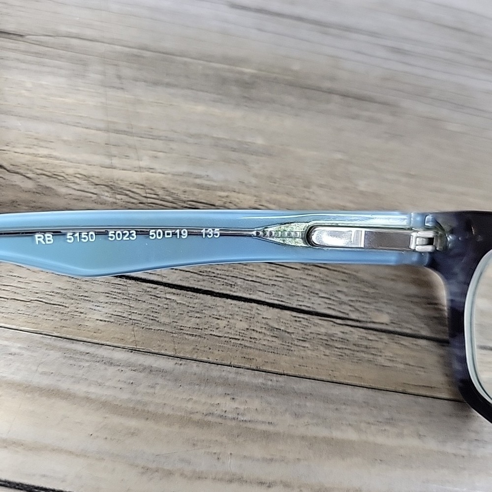 RAY-BAN RB5150 5023 Eyeglasses Frames 50-19 135mm Havana Tortoise Blue‎ - Picture 6 of 11